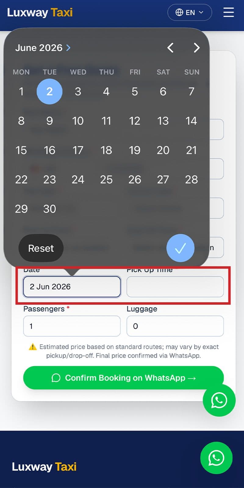 how to book private car sgmy